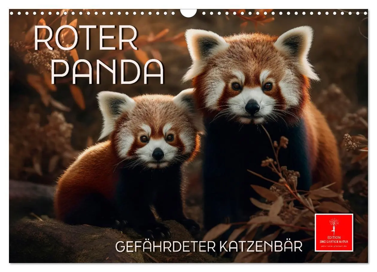 Cover: 9783457527498 | Roter Panda - gefährdeter Katzenbär (Wandkalender 2026 DIN A3...